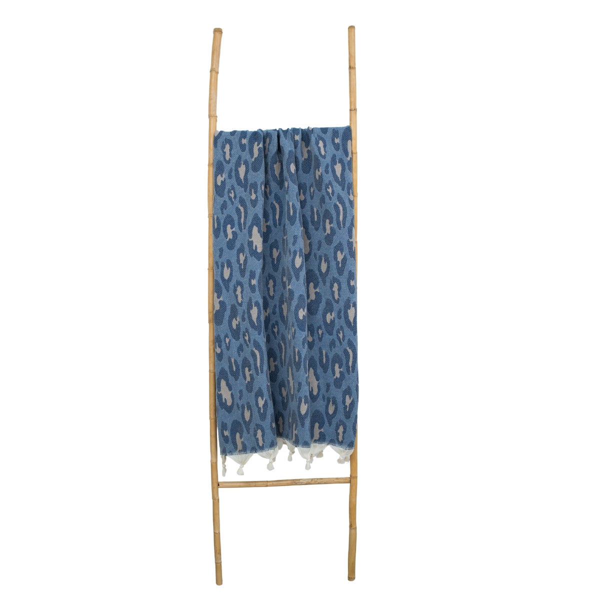 Jacquard Fouta - Cotton - Blue - Leopard