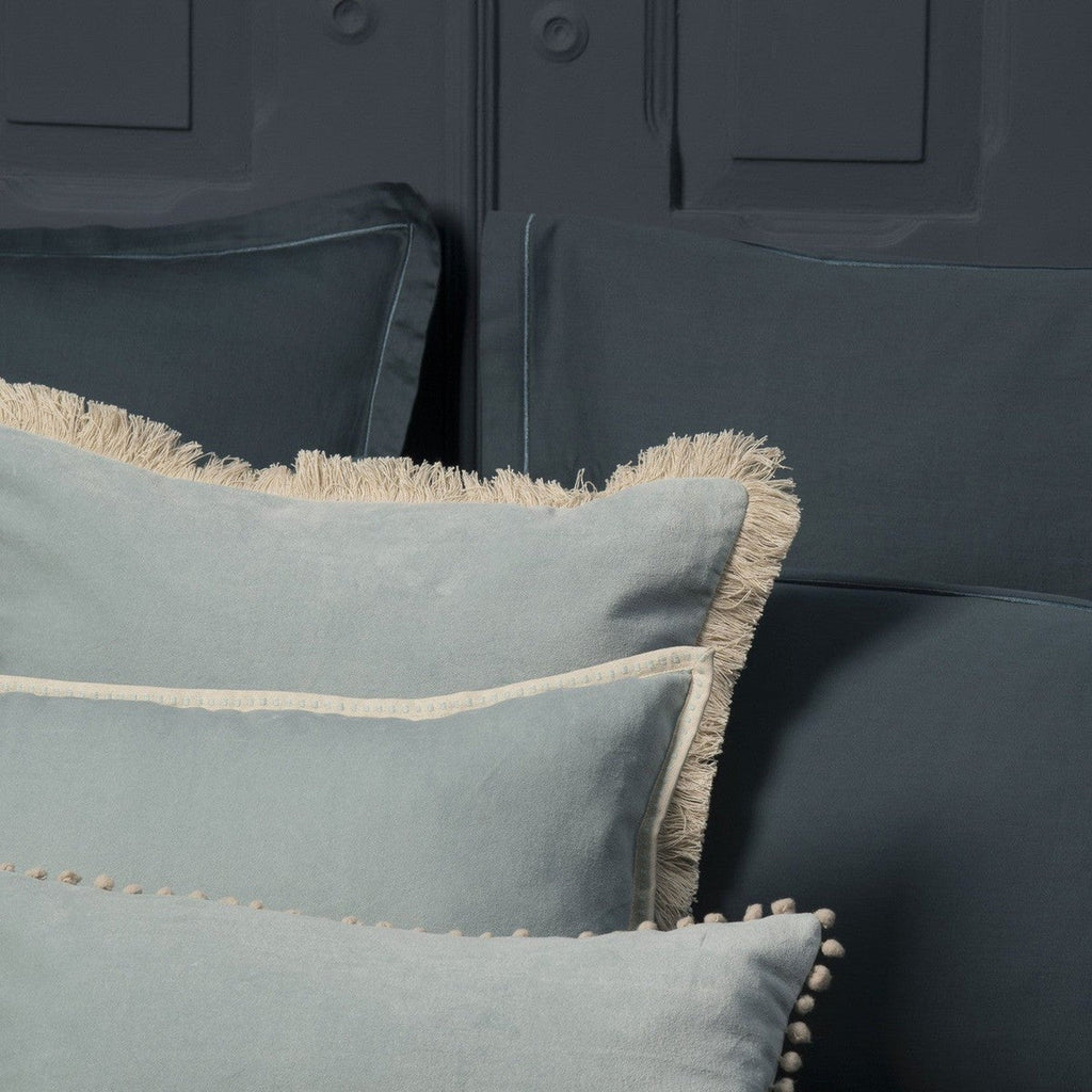 Erin - Coussin - Velours De Coton - Vert Céladon