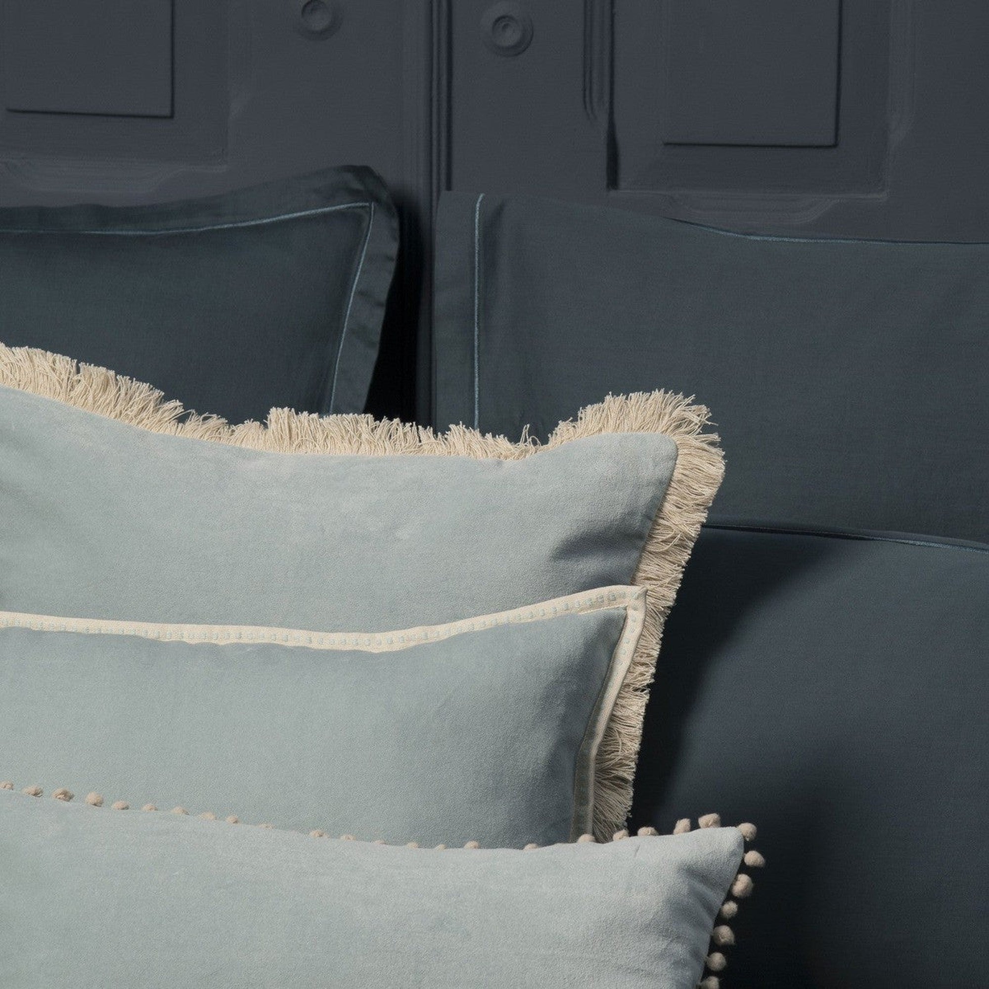 Erin - Coussin - Velours De Coton - Vert Céladon