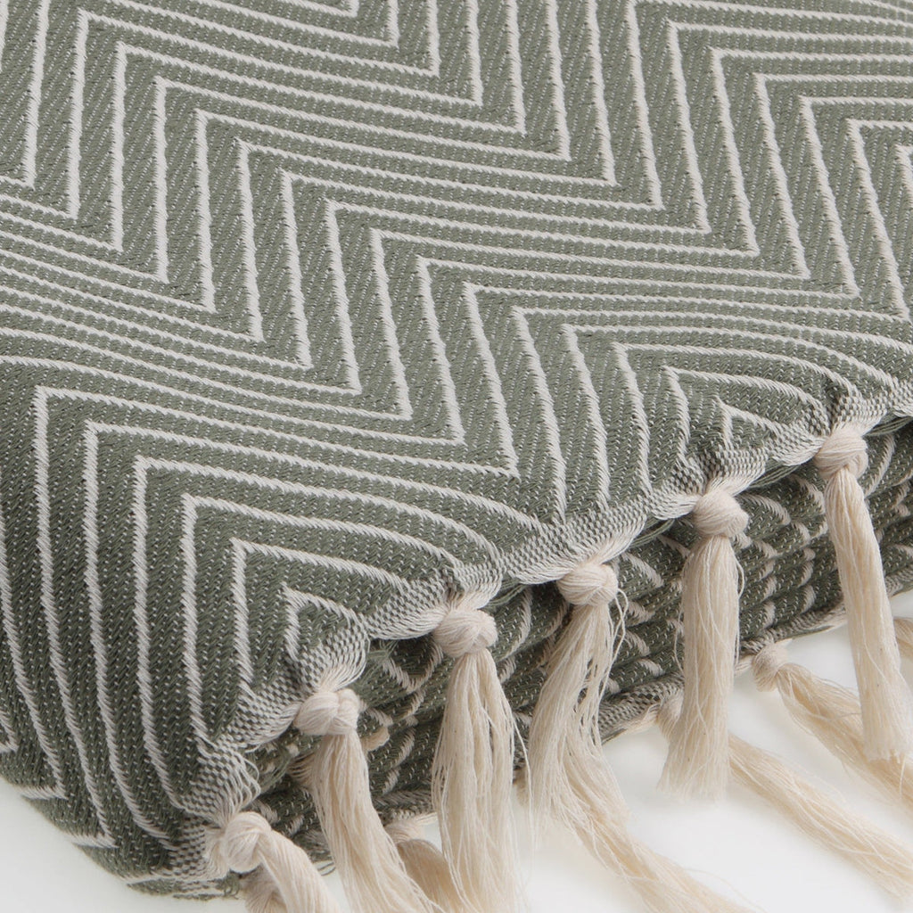 Amsterdam - Throw - Cotton - Olive Green