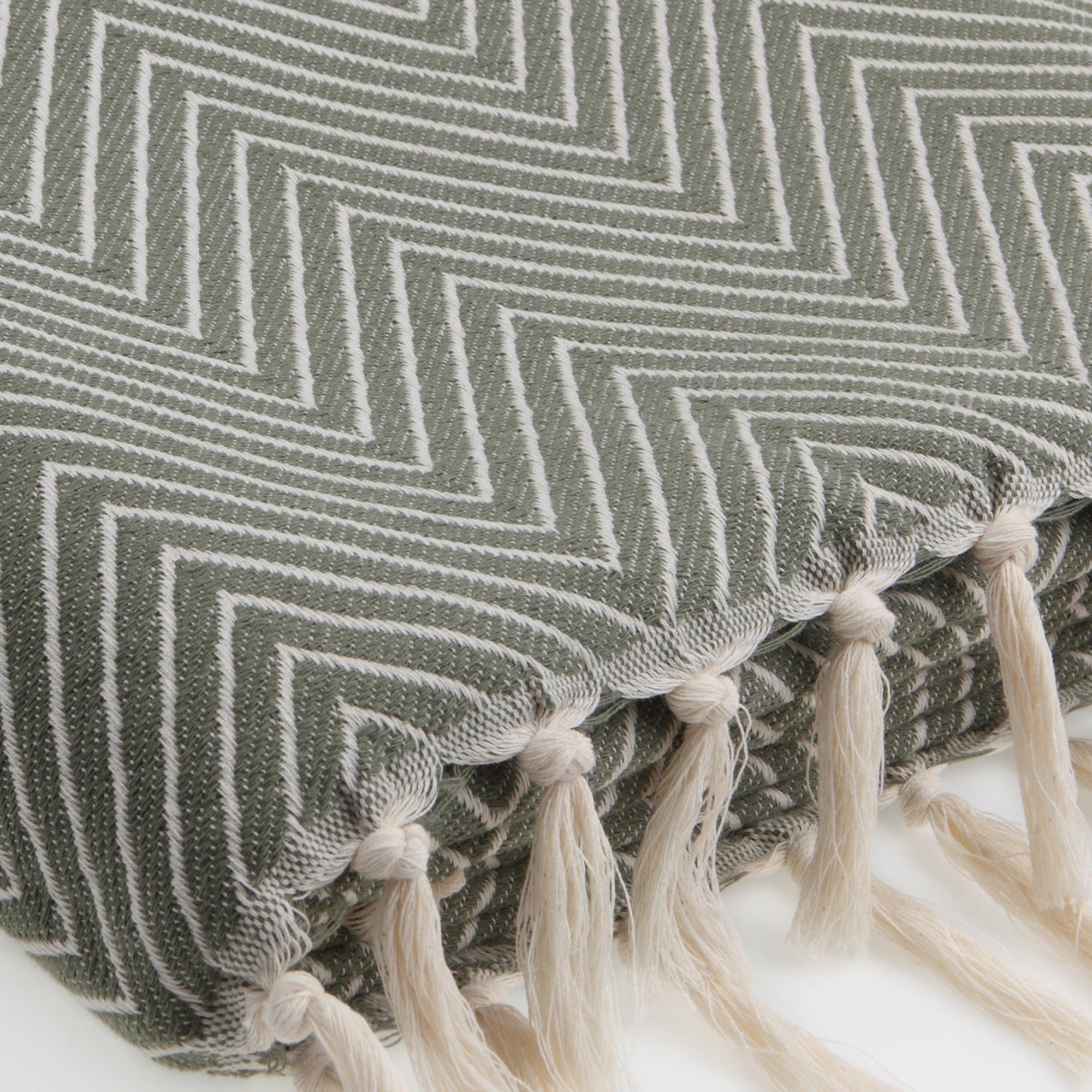 Amsterdam - Throw - Cotton - Olive Green