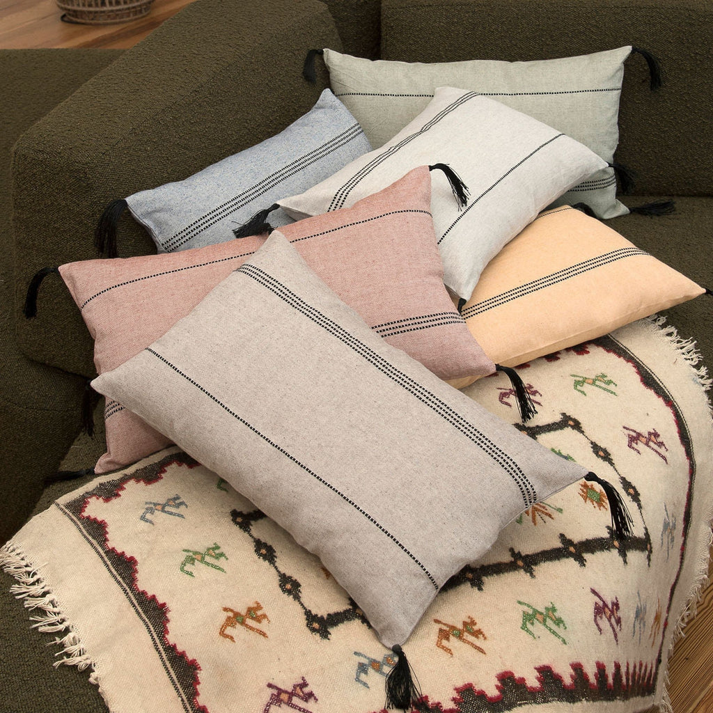 Cotton Cushion Cover 50X30 - Hana - Olive Green