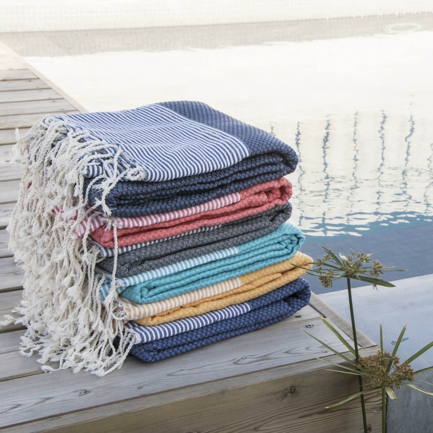 Ericeira - Lot De 2 Foutas Xxl - Jaune Safran