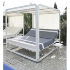 Lot de 2 foutas XXL coton 200x200 MALIBU gris moyen