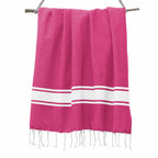 Lot De 2 Foutas Coton 100X200 Malibu Rose Fuchsia