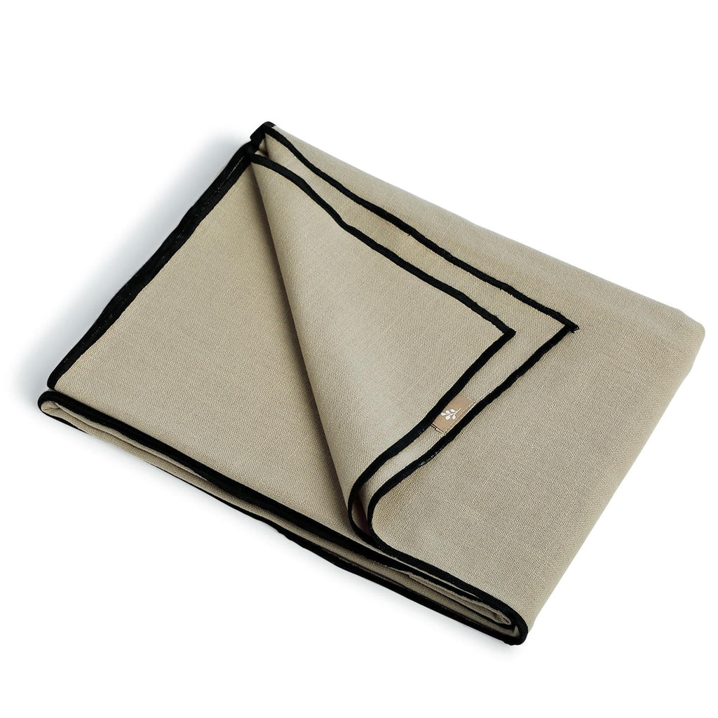 Ernest - Cortina De Ollaos - Lino Lavado - Natural/Negro