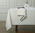 Ernest - Nappe - Lin Lavé - Blanc/Noir