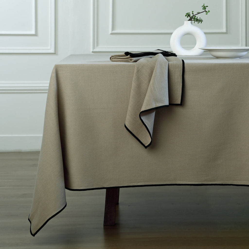 Ernest - Nappe - Lin Lavé - Naturel/Noir