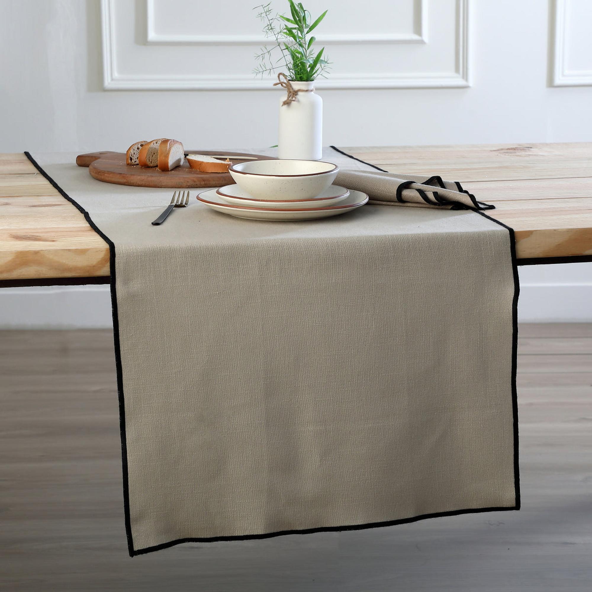 Ernest - Chemin De Table - Naturel/Noir