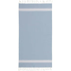 Fouta tradicional lisa St Tropez - Rayas clásicas - Azul pálido