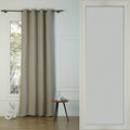 Louis - Blackout Eyelet Curtain - Cotton Canvas - Natural
