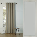 Louis - Blackout Eyelet Curtain - Cotton Canvas - Natural