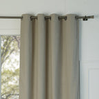 Louis - Blackout Eyelet Curtain - Cotton Canvas - Natural