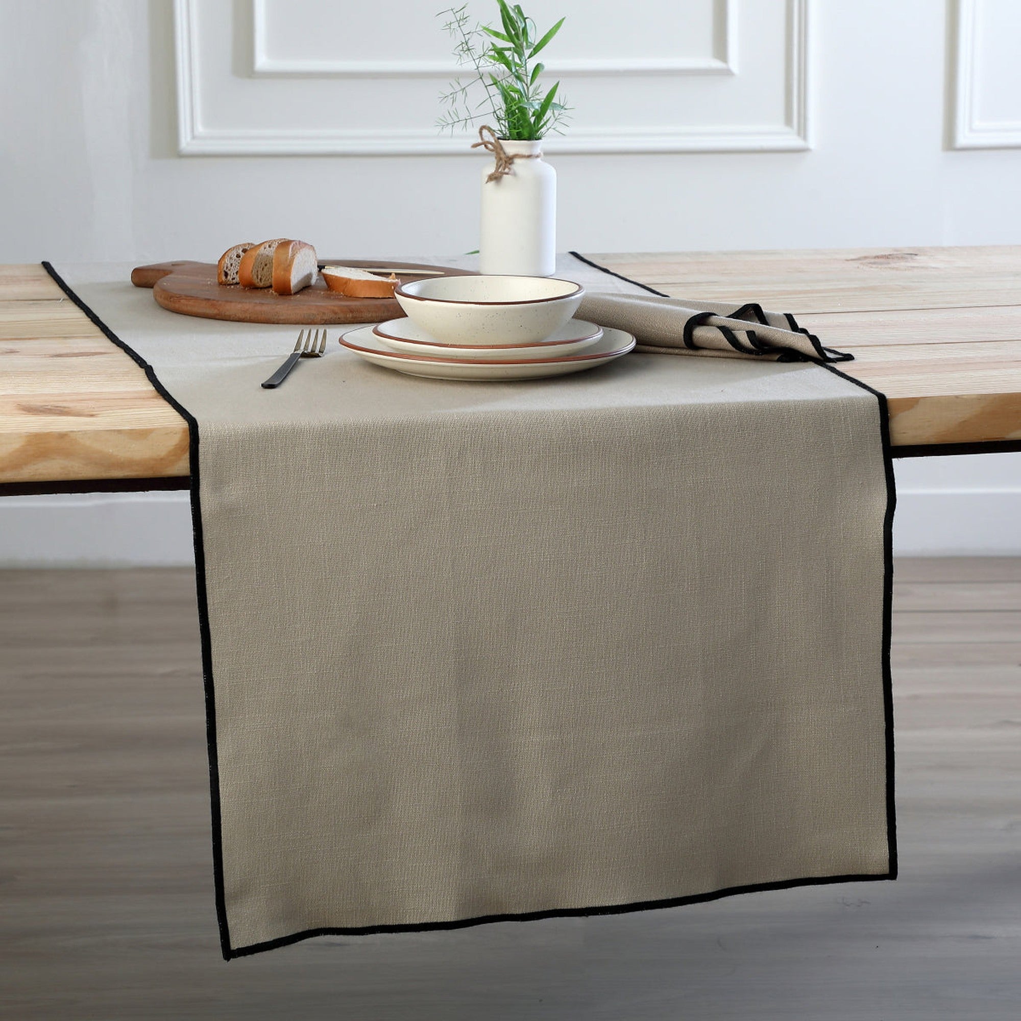 Jules - Chemin De Table - Naturel/Noir