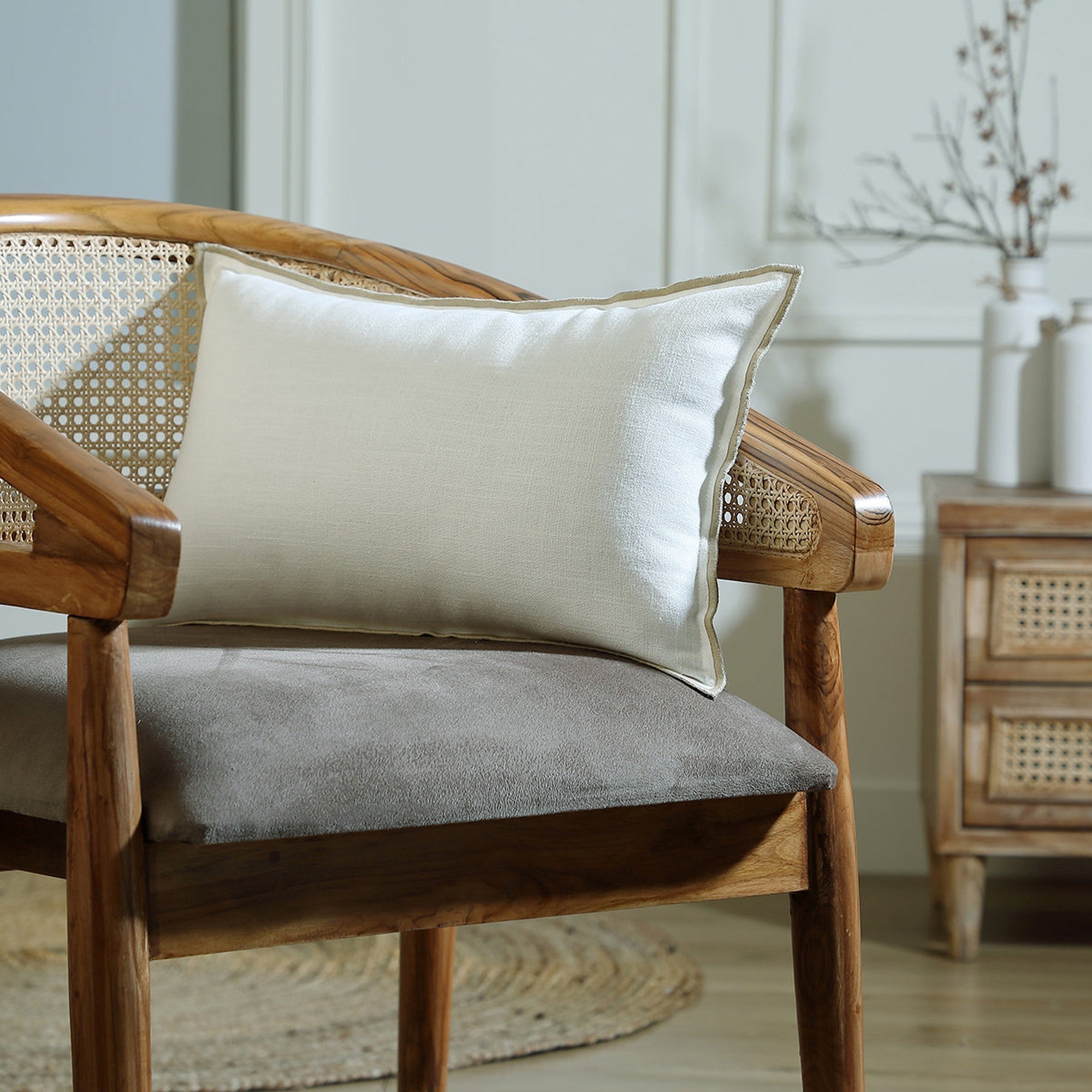 JULES housse blanc / sable