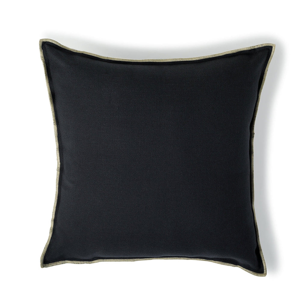 Jules - Housse De Coussin - Toile De Coton - Fusain/Sable