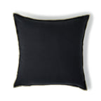 Jules - Coussin - Toile De Coton - Fusain/Sable