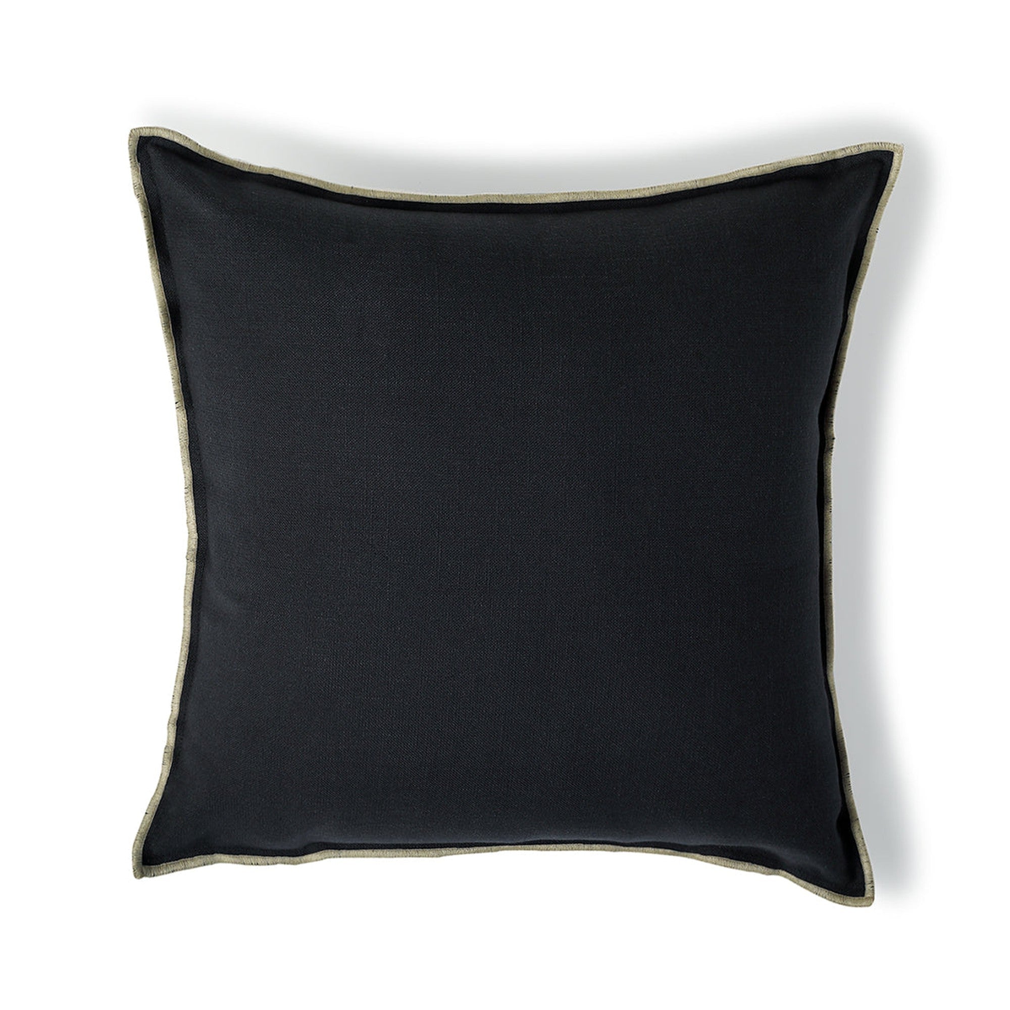 Jules - Coussin - Toile De Coton - Fusain/Sable