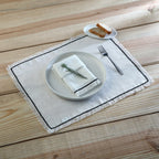 Gabriel - Set De Table (X4) - Blanc/Noir