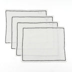 Gabriel - Set De Table (X4) - Blanc/Noir