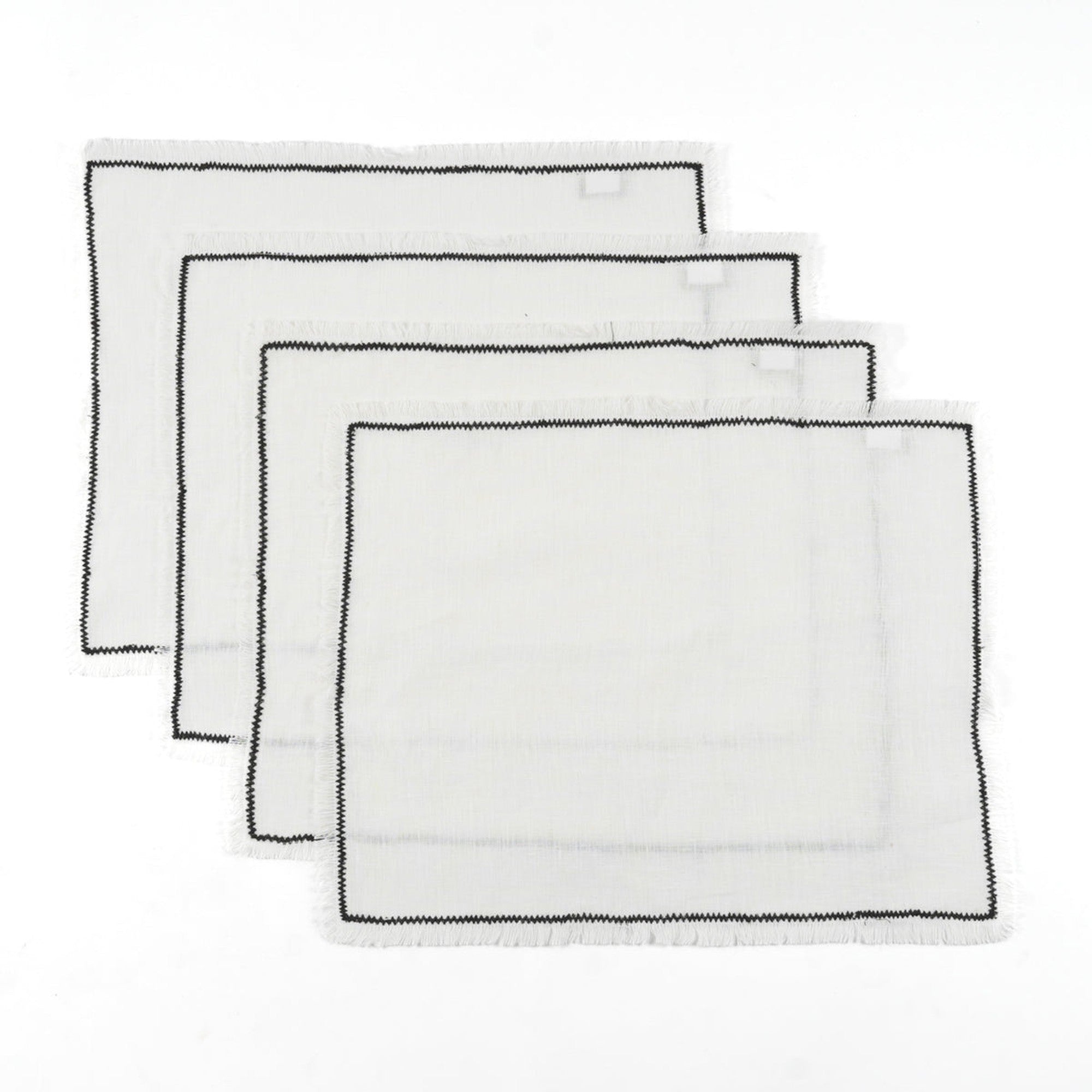 Gabriel - Set De Table (X4) - Blanc/Noir