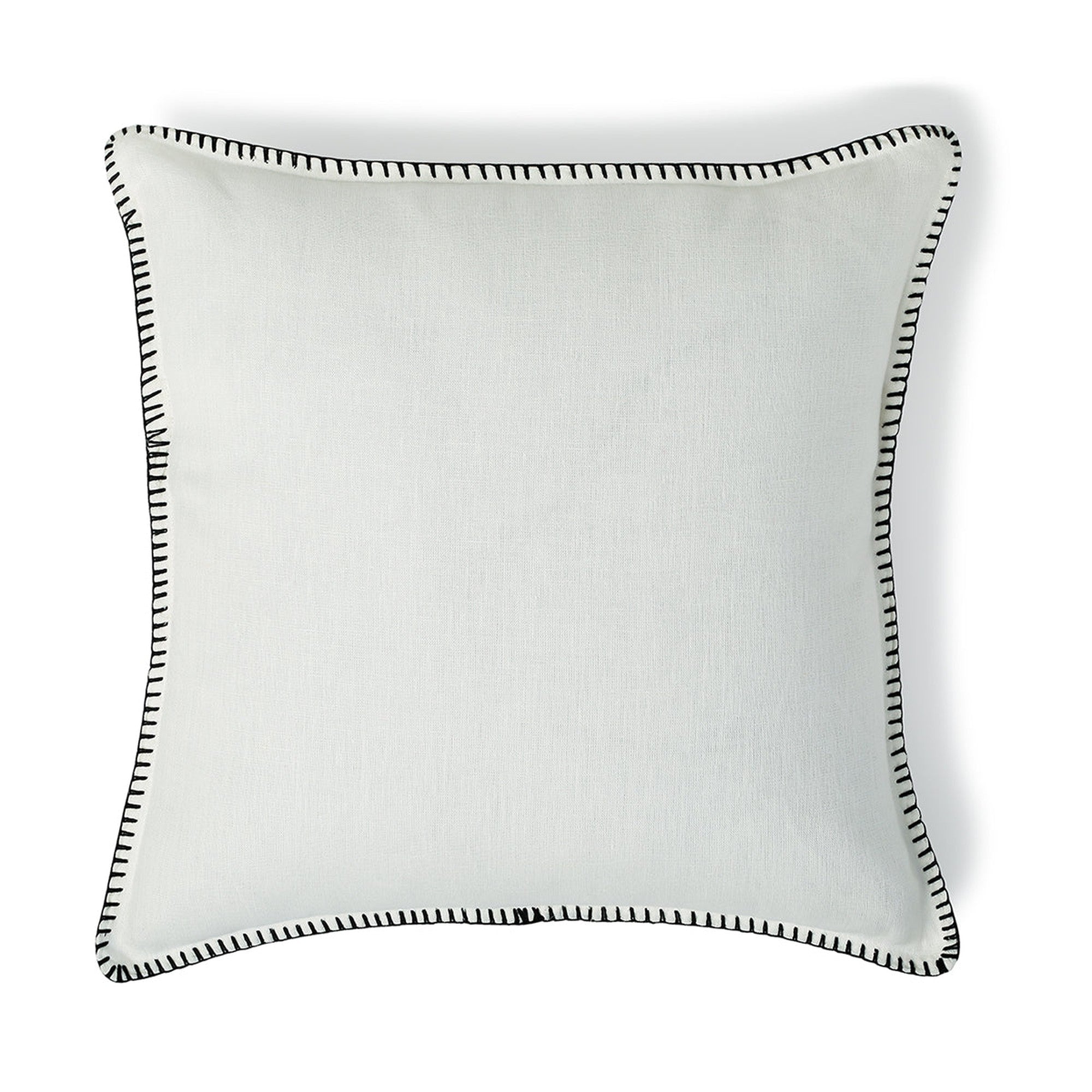 Maxime - Coussin - Lin Lavé - Blanc/Noir