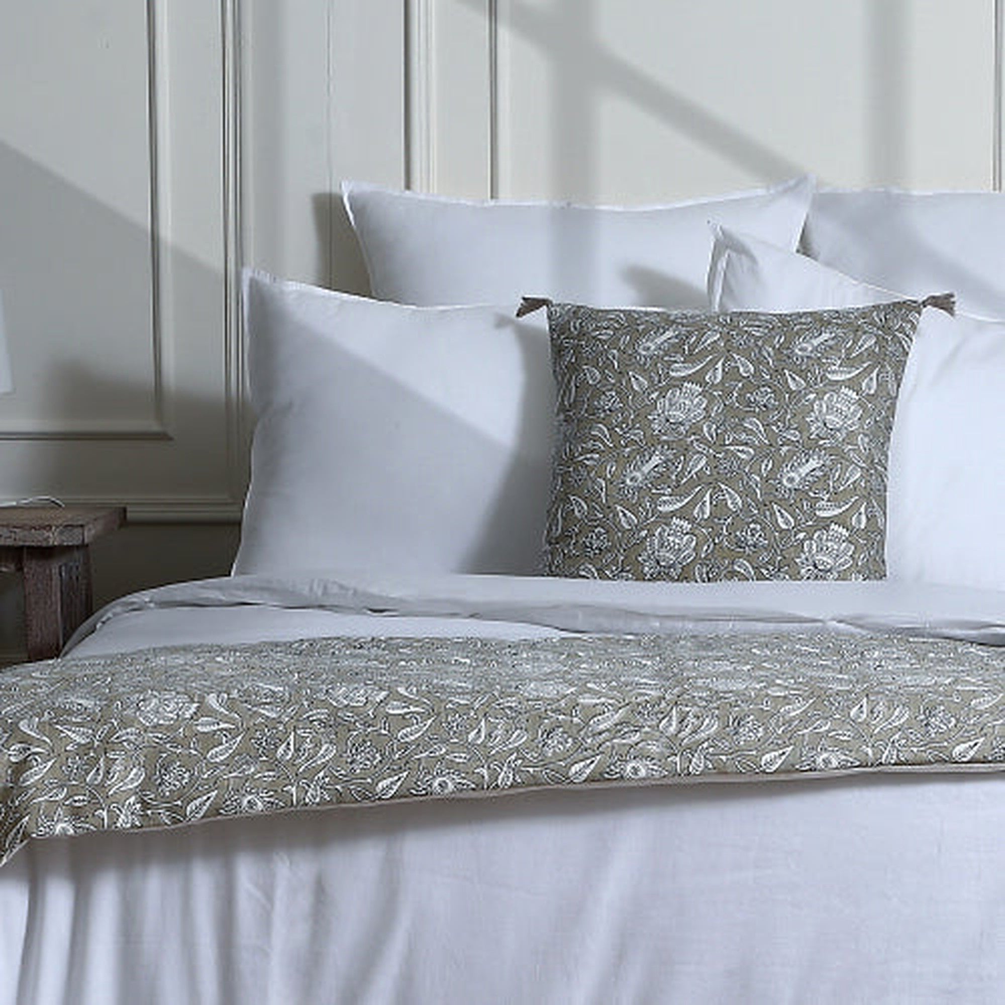 Noida - Coussin - Toile De Coton - Naturel