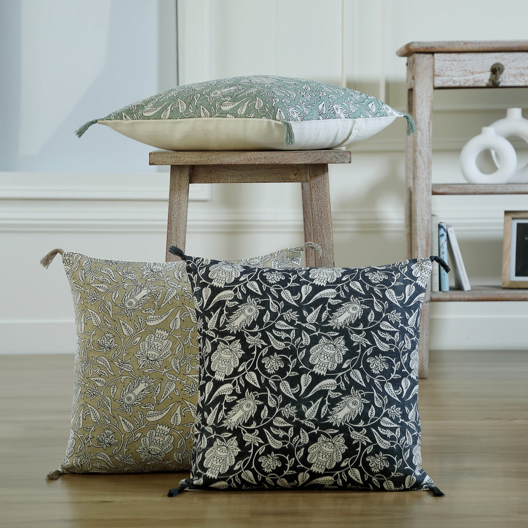 Noida - Coussin - Toile De Coton - Naturel