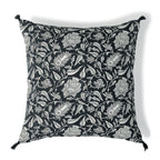 Noida - Coussin - Toile De Coton - Fusain