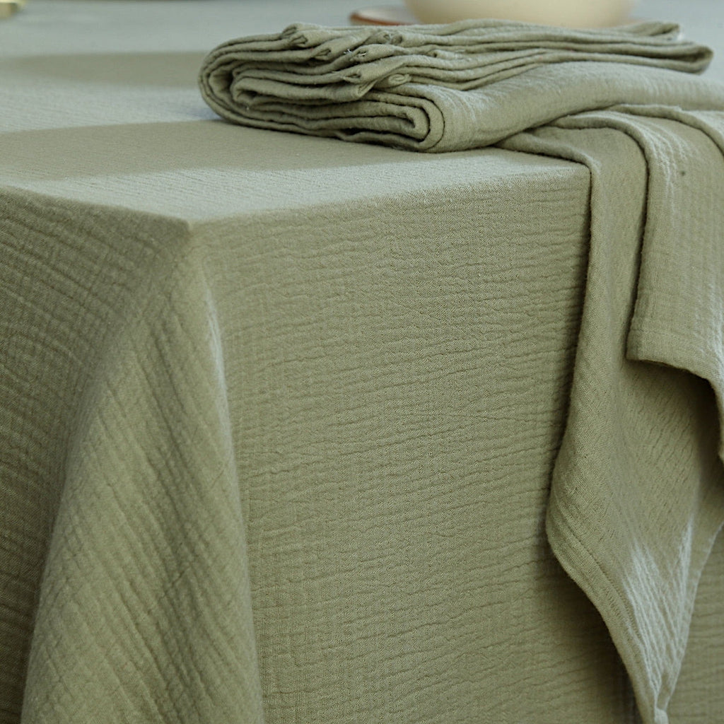 Mantel Carla - Verde Celadón - Gasa de Algodón