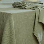 Mantel Carla - Verde Celadón - Gasa de Algodón