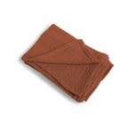 Set of 4 Cotton Gauze Napkins 40x40 - Carla - Tuscan Red