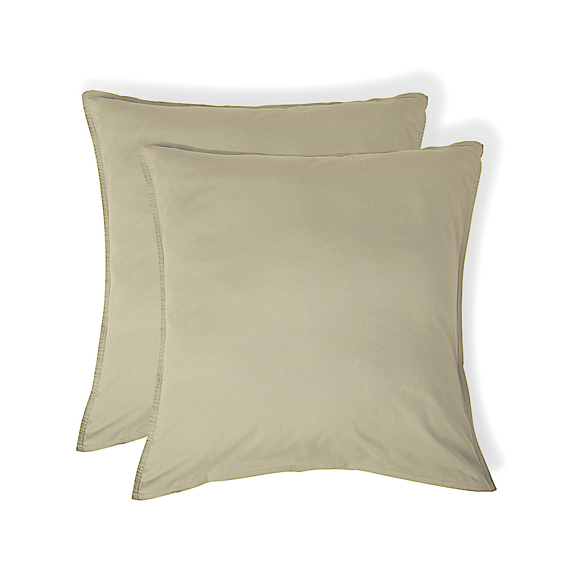 Luna - Pack Of 2 Pillowcases - Washed Cotton - Sand