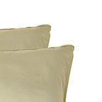 Luna - Pack Of 2 Pillowcases - Washed Cotton - Sand