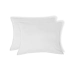 Luna - Lote De 2 Fundas De Almohada - Algodón Lavado - Blanco