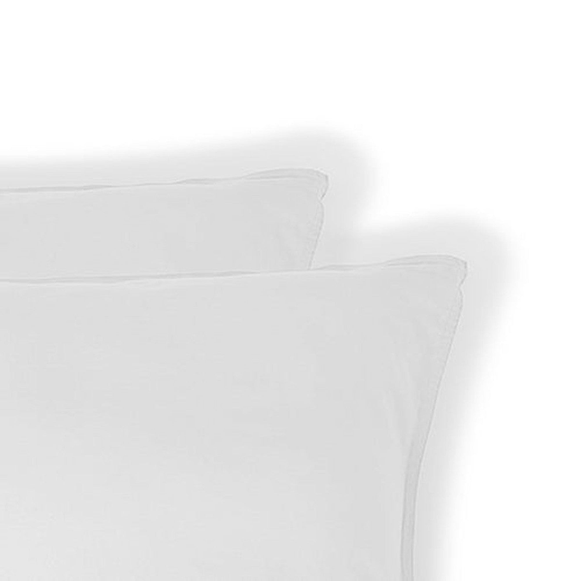 Luna - Lote De 2 Fundas De Almohada - Algodón Lavado - Blanco