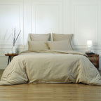 Luna - Pack Of 2 Pillowcases - Washed Cotton - Sand