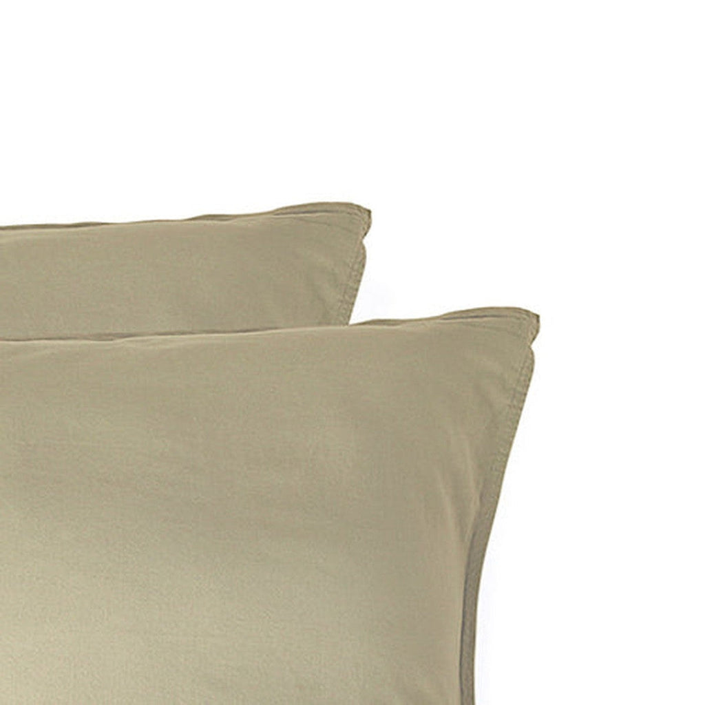 Luna - Pack Of 2 Pillowcases - Washed Cotton - Sand