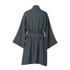 Kimono Bathrobe - Cotton Gauze - Storm Blue - Carla