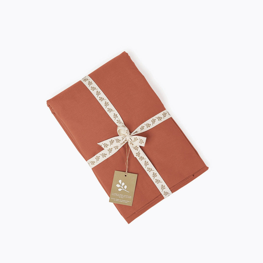 Nina - Juego + Fundas - Percal De Algodón - Rojo Toscano