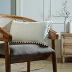 Velvet - Cushion Cover - Cotton Velvet - Ecru