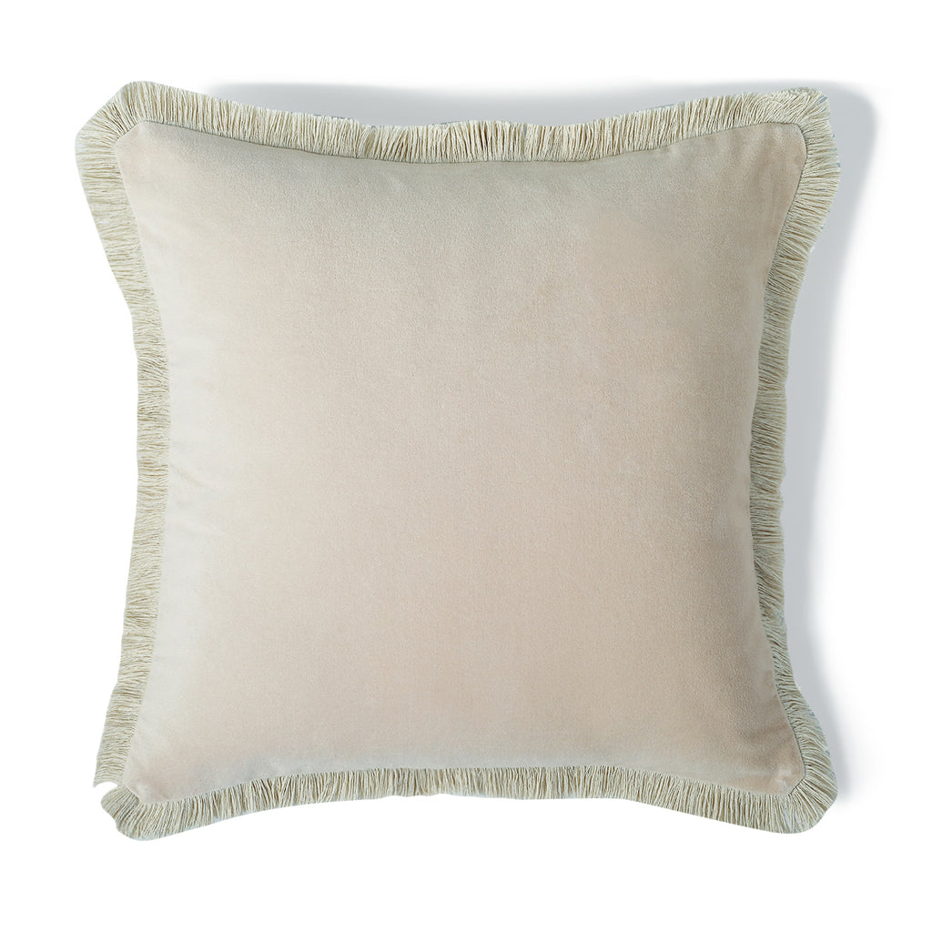Riva - Funda de Cojín - Terciopelo de Algodón - Beige