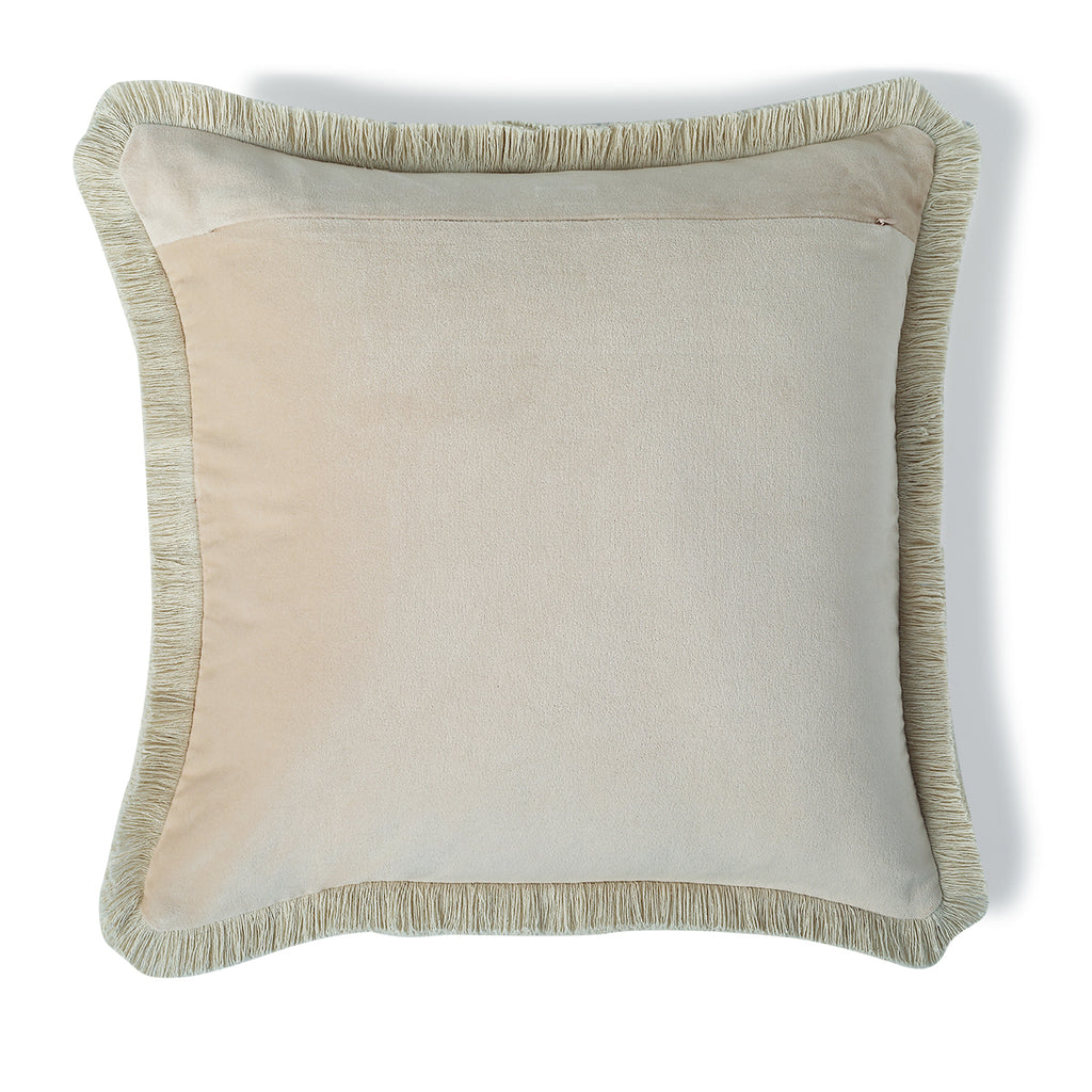 Riva - Funda de Cojín - Terciopelo de Algodón - Beige