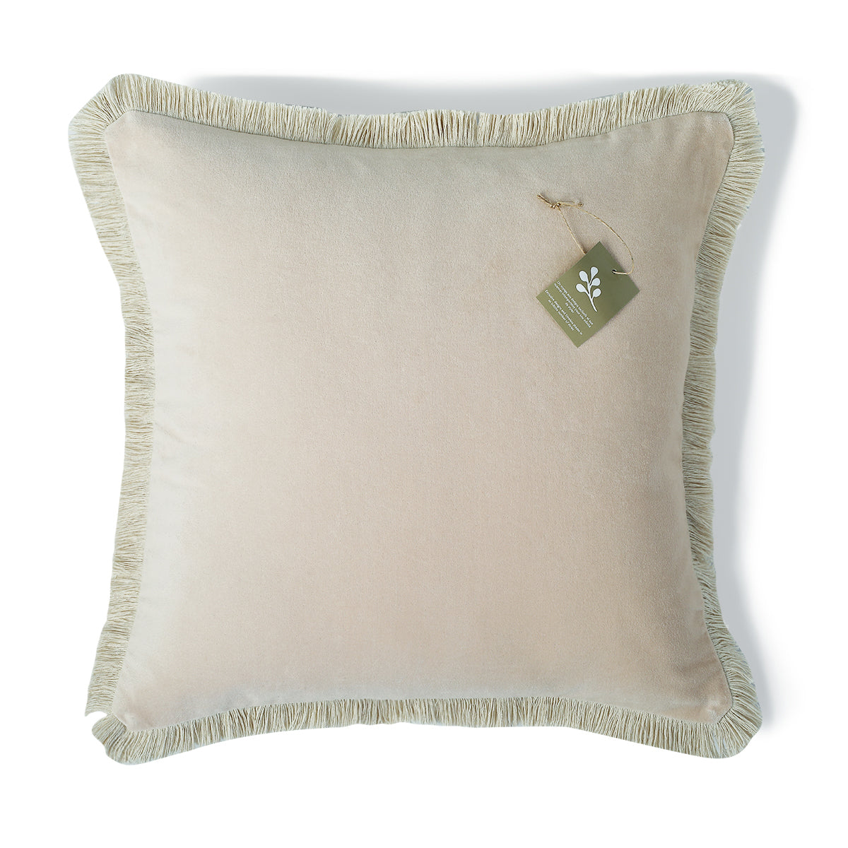 Riva - Funda de Cojín - Terciopelo de Algodón - Beige