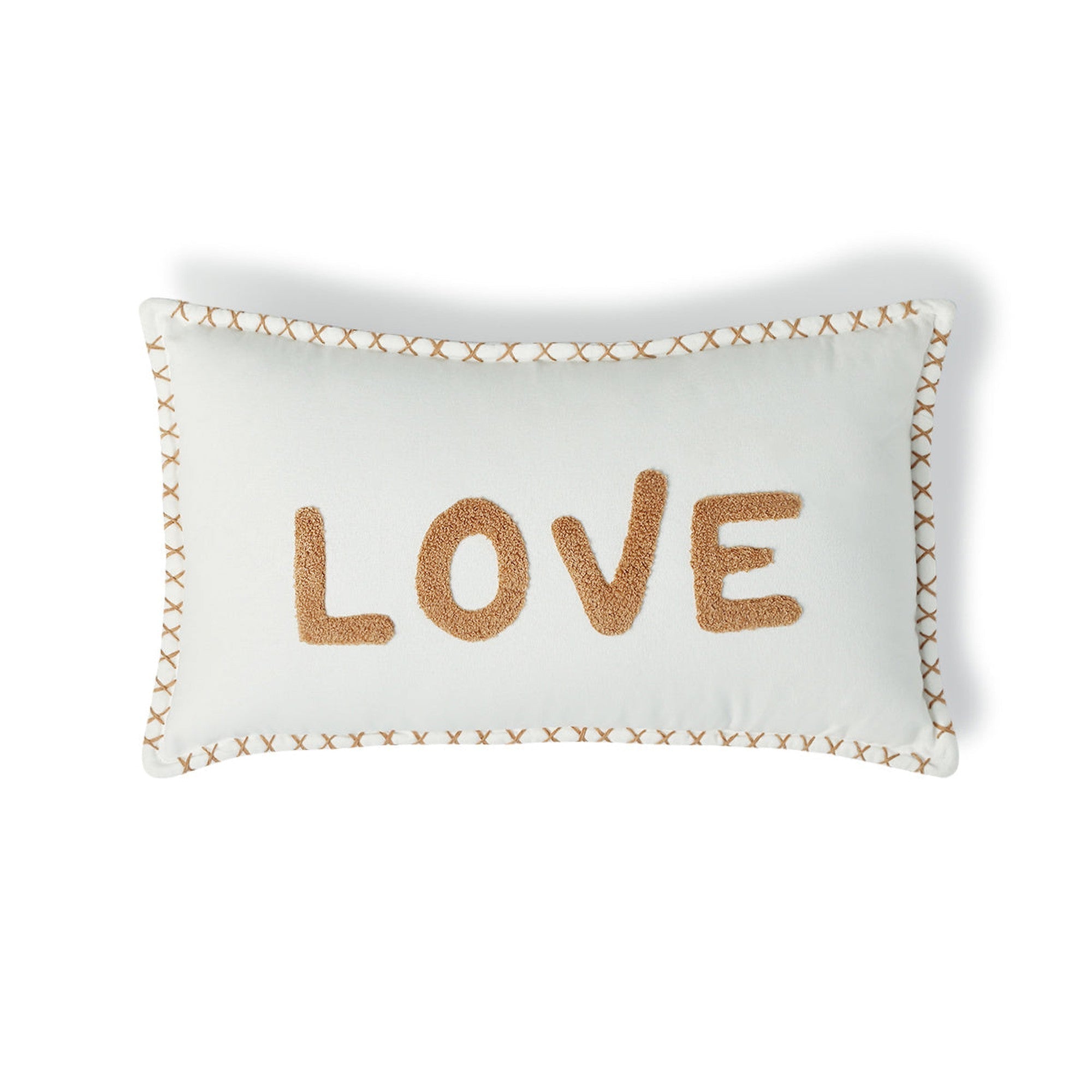 Housse De Coussin Toile De Coton 50X30 Xlove Terre De Sienne