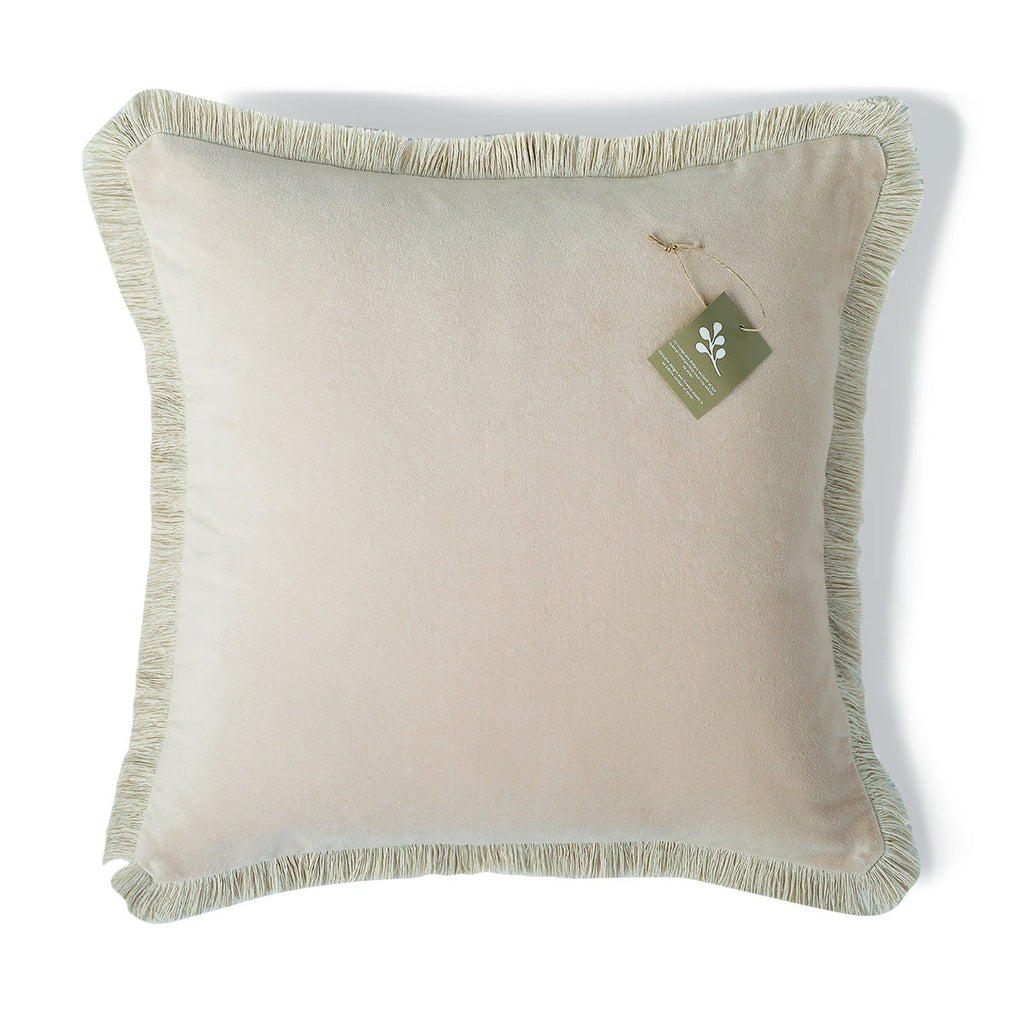 Riva - Coussin - Velours De Coton - Nude
