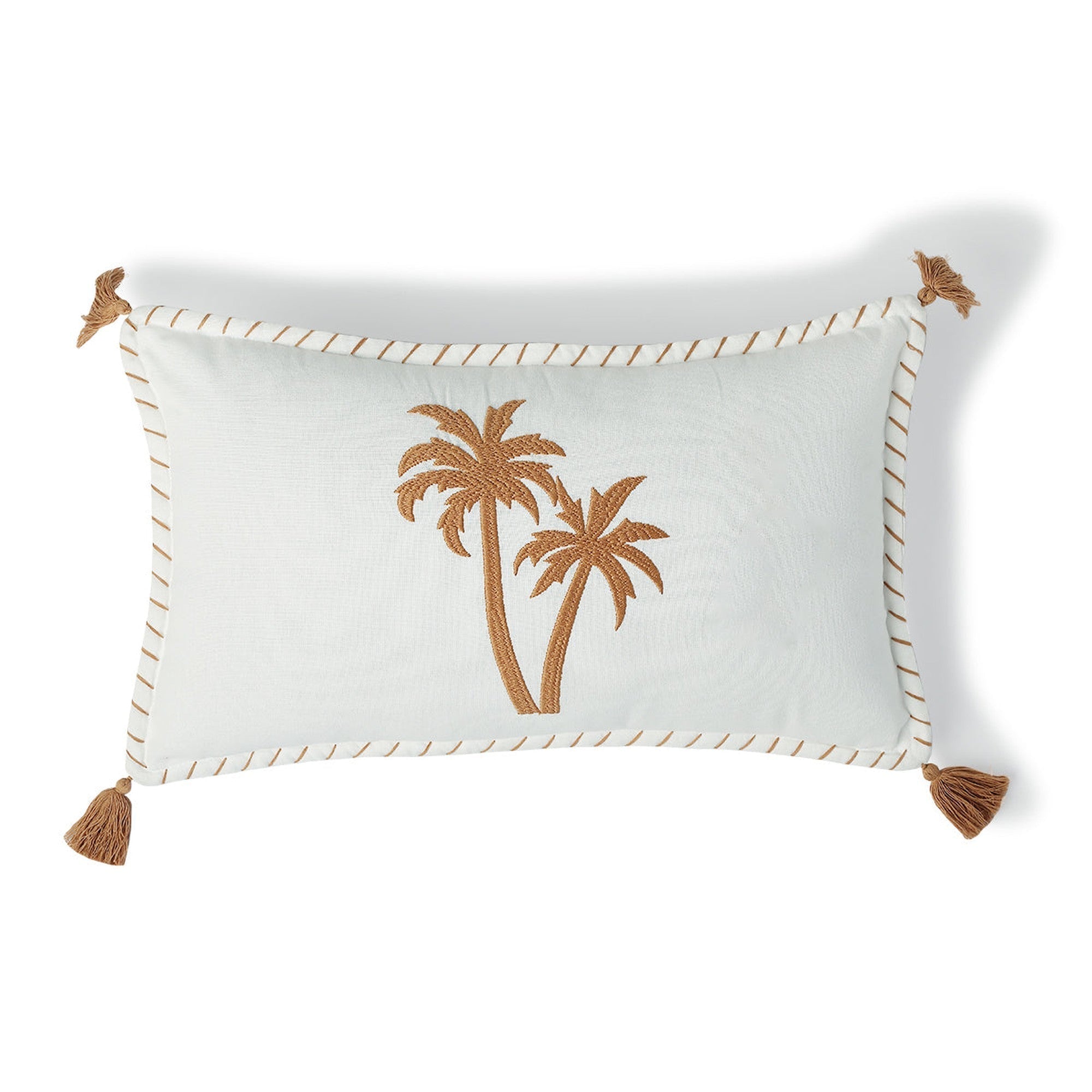 Oasis - Coussin - Toile De Coton - Terre De Sienne