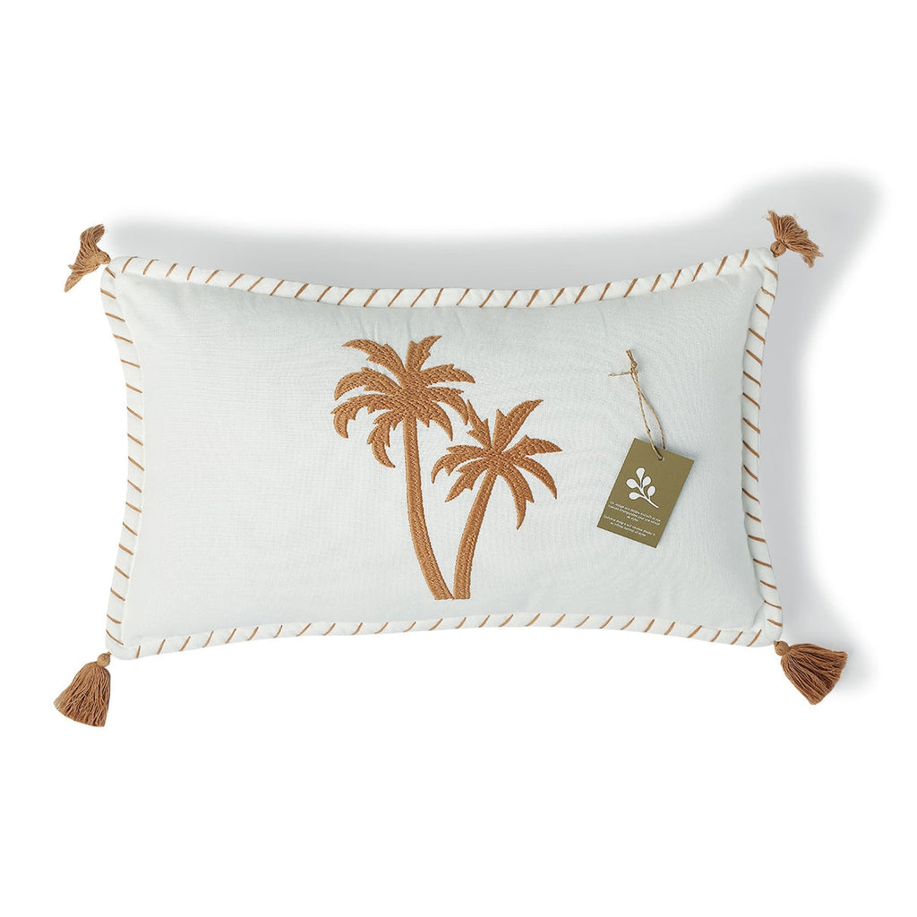 Oasis - Coussin - Toile De Coton - Terre De Sienne