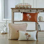 Oasis - Coussin - Toile De Coton - Terre De Sienne