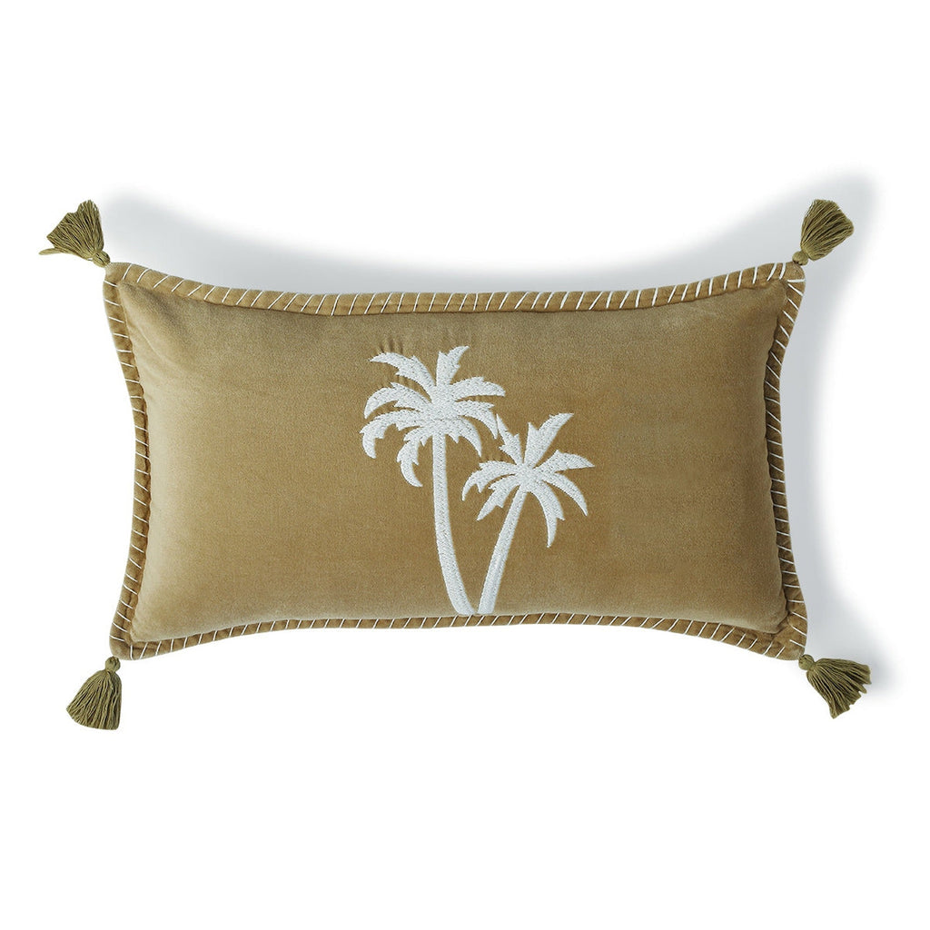 Oasis Velours - Coussin - Velours De Coton - Sable